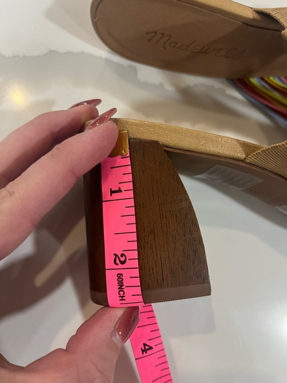 NWOT Madewell The Meg Sandal in Leather Size 9 - Picture 7 of 7